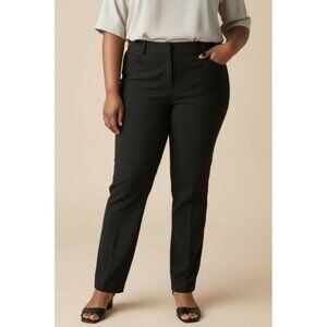 Lane Bryant Size 14 Black Stretch Dress Pants With Faux Rear Pockets